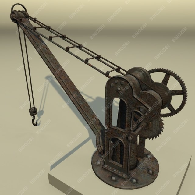 old port crane 3D 모델 .c4d .max .obj .3ds .fbx .stl .blend 