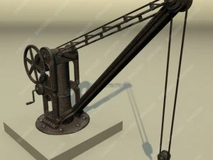 old port crane 3D Model