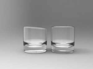 whiskey glass set 3Dモデル