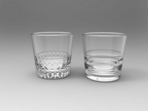 whiskey glass set 3Dモデル