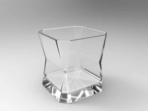 whiskey glass set 3D Model