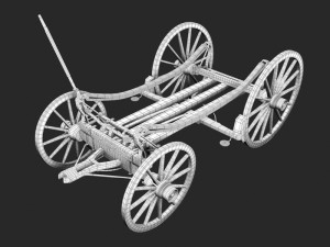 abbott downing stage coach 3D-Modell
