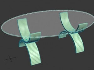 table glass 3D 모델