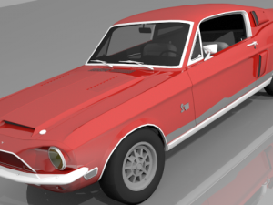 ford mustang shelby 1967 Model 3D