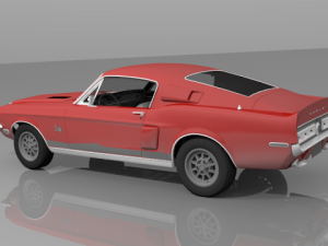 ford mustang shelby 1967 3D Model