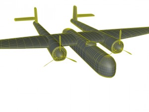 arado ar e 340 3D Модель