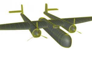 arado ar e 340 3D Model