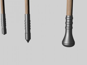 halberds and axes 3D 모델
