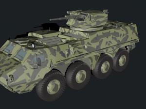 btr - 4 parus module 3D Model
