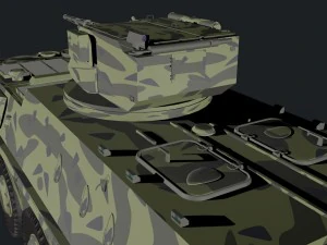 btr - 4 parus module 3D Model