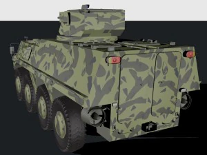 btr - 4 parus module 3D Model