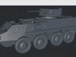 btr - 4 parus module 3D Model