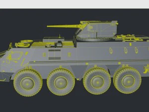 btr - 4 parus module 3D Model