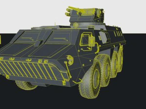 btr - 4 parus module 3D Model