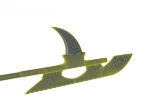halberd 3D 모델