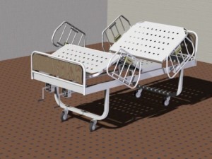 hospital bed 3Dモデル