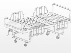 hospital bed 3D Model