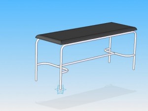 medical examination bed Model 3D