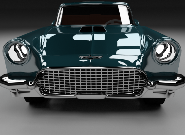 ford thunderbird 1957 Model 3D .c4d .max .obj .3ds .fbx .stl .blend 
