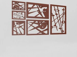 decora&ccedil;&atilde;o de parede Modelo 3D