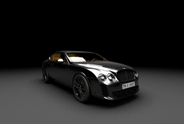 bentley sporty car Modelo 3D .c4d .max .obj .3ds .fbx .stl .blend 