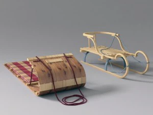 slitta invernale Modello 3D