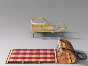 winter sleigh 3Dモデル