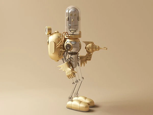 robot 3D Model .c4d .max .obj .3ds .fbx .stl .blend 
