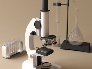microscope 3D Model