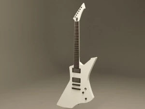 gitara, szczeg&oacute;lnie Snakebyte Model 3D