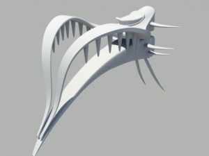 space ship 3D-Modell