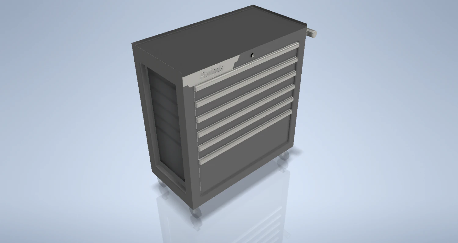 tool trolley 3D Model .c4d .max .obj .3ds .fbx .stl .blend