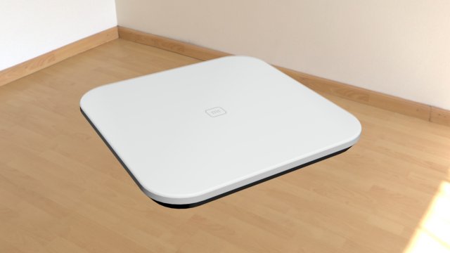 smart scale xiaomi 3D Model .c4d .max .obj .3ds .fbx .stl .blend 