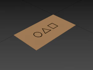 squid game business card 3D Model