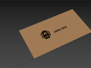 squid game business card Model 3D