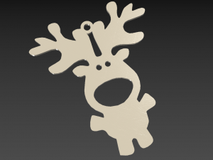 christmas decoration deer 3D Модель