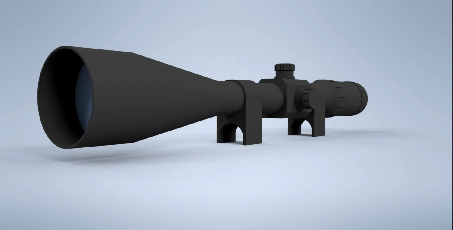 Lunette de vis&eacute;e pour tireur d'&eacute;lite Modèle 3D .c4d .max .obj .3ds .fbx .stl .blend 