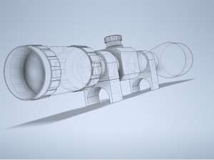 Sniper scope Modelo 3D