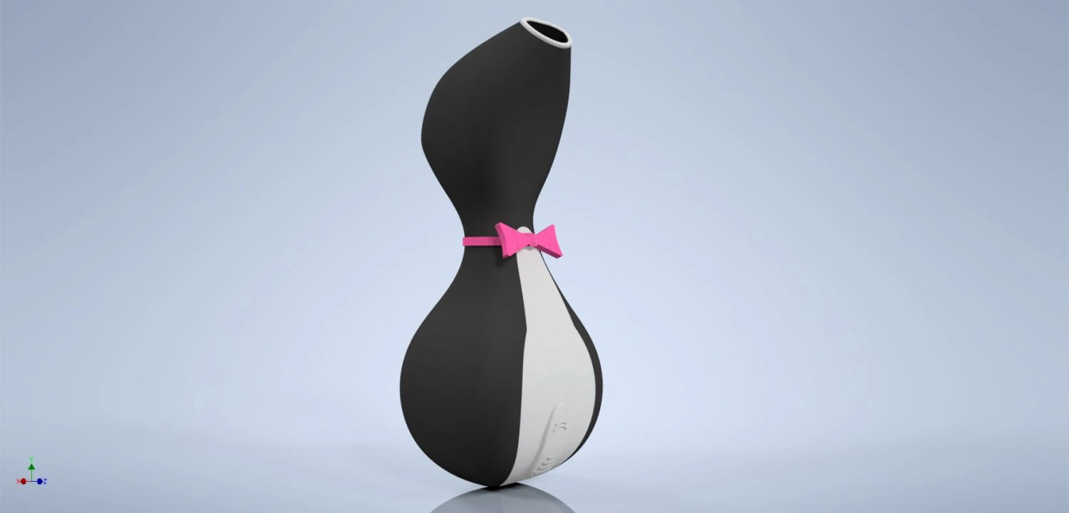 Satisfyer Penguin vacuum vibrator 3D Model .c4d .max .obj .3ds .fbx .stl .blend