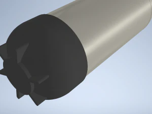 Dive cylinder tank 15L steel 3D Model