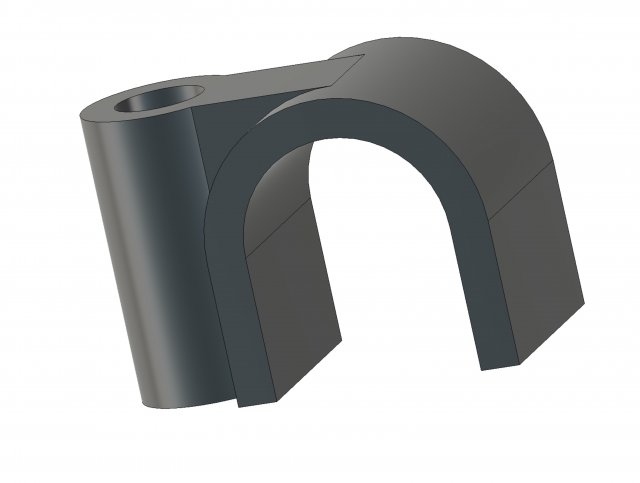 Bracket for cable 3D Print Model .c4d .max .obj .3ds .fbx .stl .blend 