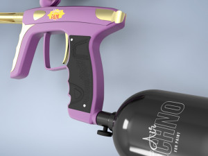 Paintball marker purple Modèle 3D