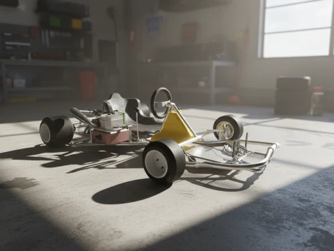 Karting Modèle 3D