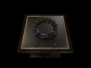 diamond bracelet with pave ball beads 3D 模型
