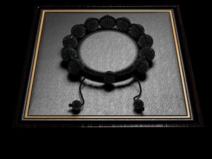 diamond bracelet with pave ball beads 3D 模型