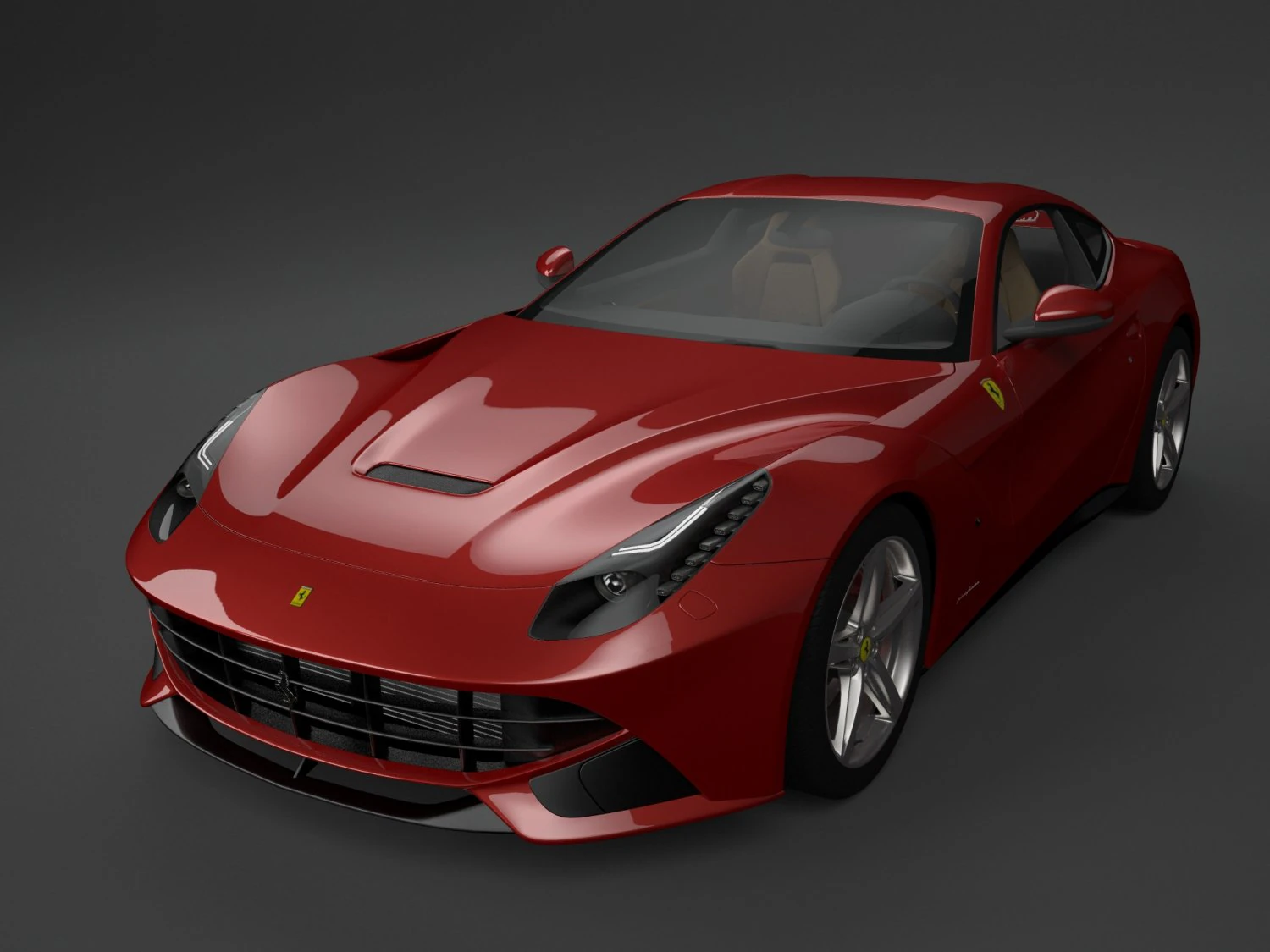 ferrari f12 berlinetta 3D Model .c4d .max .obj .3ds .fbx .stl .blend