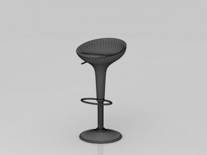 plastic bar chair Modèle 3D