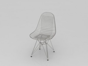wireframe chair Modelo 3D