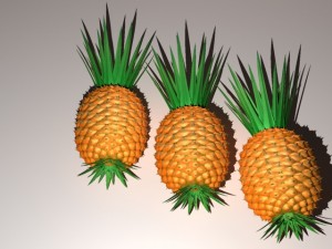 pineapple 3Dモデル
