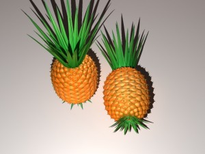 pineapple 3Dモデル